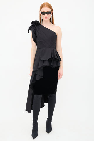 Johanna Ortiz Agave Asymmetrical Ruffle Top