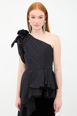 Johanna Ortiz Agave Asymmetrical Ruffle Top