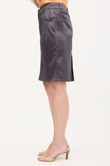 John Galliano 2000s Satin Pencil Skirt