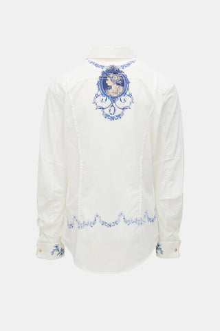 John Galliano Graphic Tailored Shirt