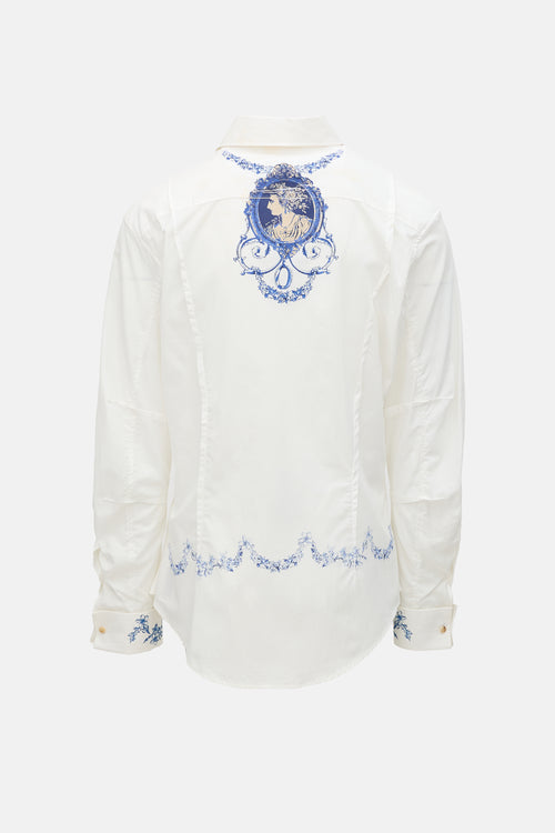 John Galliano Graphic Tailored Shirt