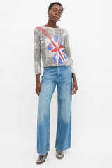 John Galliano Printed Guitar Top