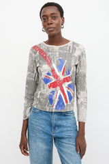 John Galliano Printed Guitar Top