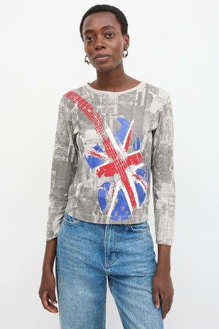 John Galliano Printed Guitar Top