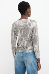 John Galliano Printed Guitar Top