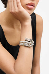 John Hardy 18K Gold Sterling Silver Naga Dragon Wrap Bracelet