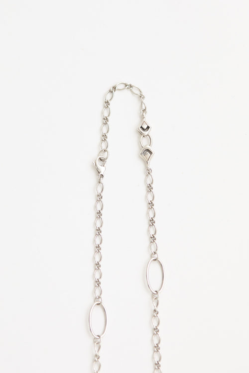 John Hardy Sterling Silver Naga Scale Pendant Necklace