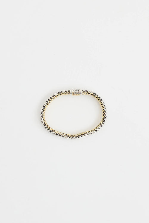 John Hardy Sterling Silver 18K Yellow Gold Icon Bracelet