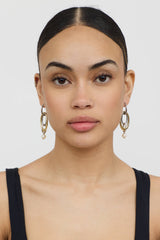 John Hardy Sterling Silver & 18K Yellow Gold Pearl Drop Earrings
