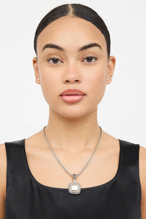 John Hardy Sterling Silver Palu Braided Necklace