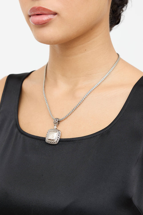 John Hardy Sterling Silver Palu Braided Necklace