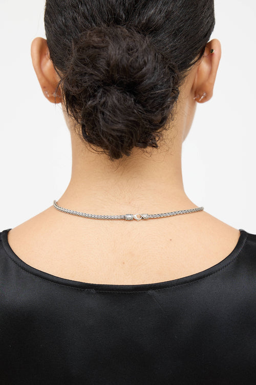 John Hardy Sterling Silver Palu Braided Necklace