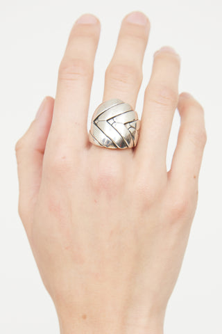 John Hardy Sterling Silver Large Modern Chain Ring