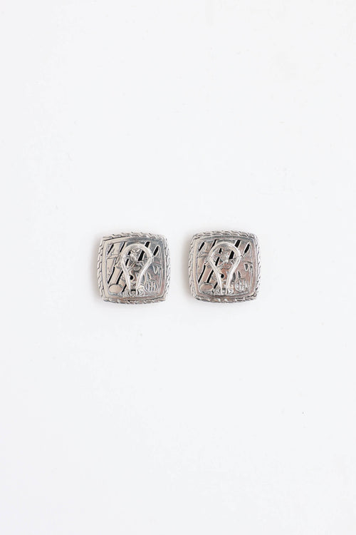 John Hardy Sterling Silver Palu Macan Earrings