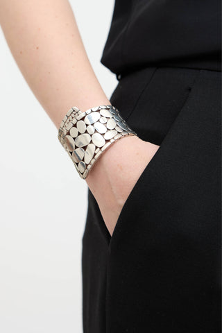 John Hardy Sterling Silver Pebbled Kali Cuff