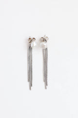 John Hardy Sterling Silver Pearl Dangle Earrings
