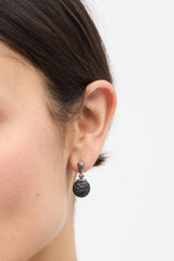 John Hardy Sterling Silver & Black Onyx Dangle Earrings