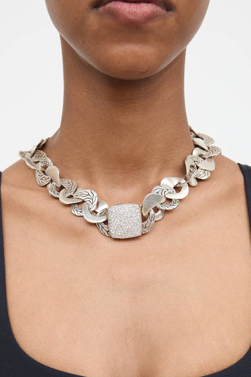 John Hardy Sterling Silver Kali Lava Necklace