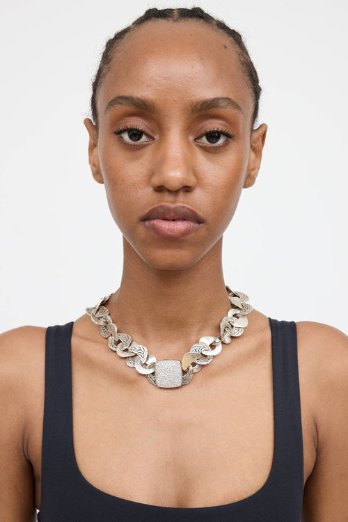 John Hardy Sterling Silver Kali Lava Necklace