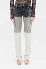 John Galliano Panelled Slim Jeans
