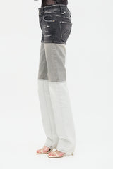 John Galliano Panelled Slim Jeans