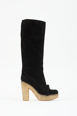 John Galliano Suede Tassel Boot