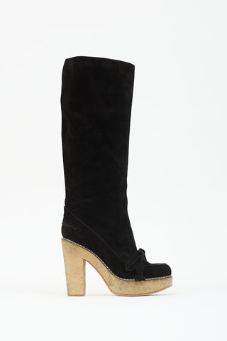 John Galliano Suede Tassel Boot