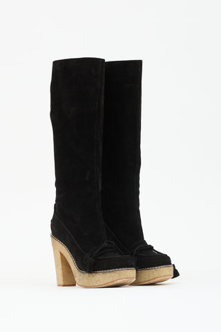 John Galliano Suede Tassel Boot
