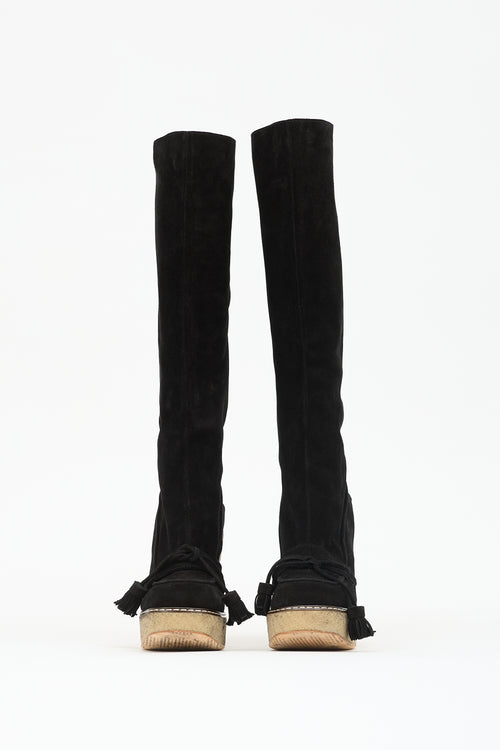 John Galliano Suede Tassel Boot