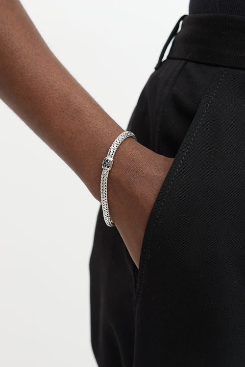 John Hardy Sterling Silver & Sapphire Icon Bracelet
