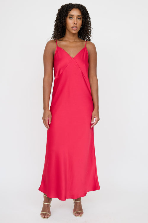 Joie Satin Textured Slip Dress
