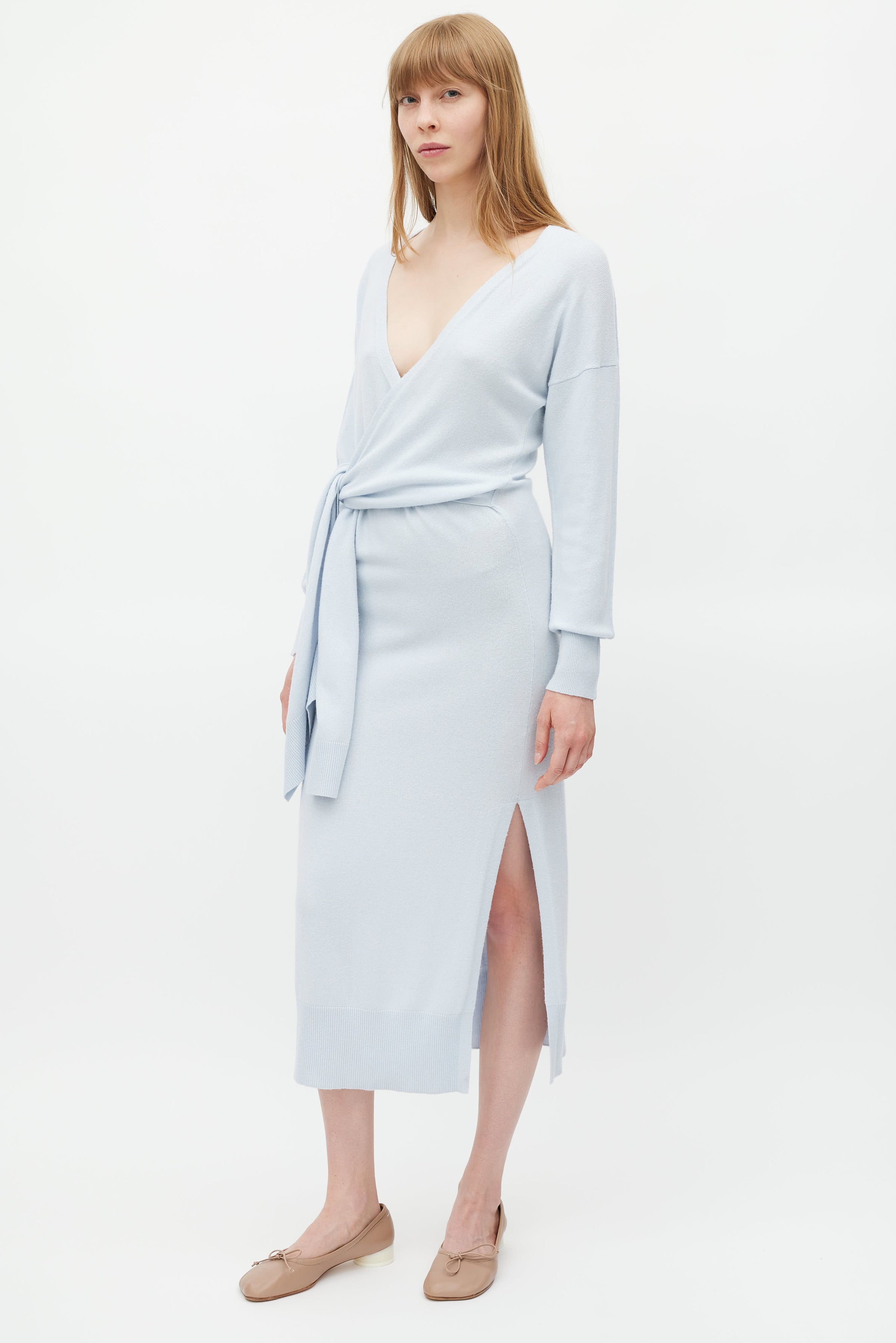 Simkhai // Blue Tie Sweater Dress VSP Consignment Simkhai // Blue Tie Sweater Dress VSP Consignment