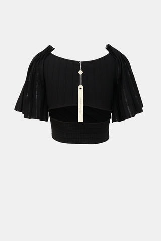 Simkhai Pleated Sleeve Bandage Top