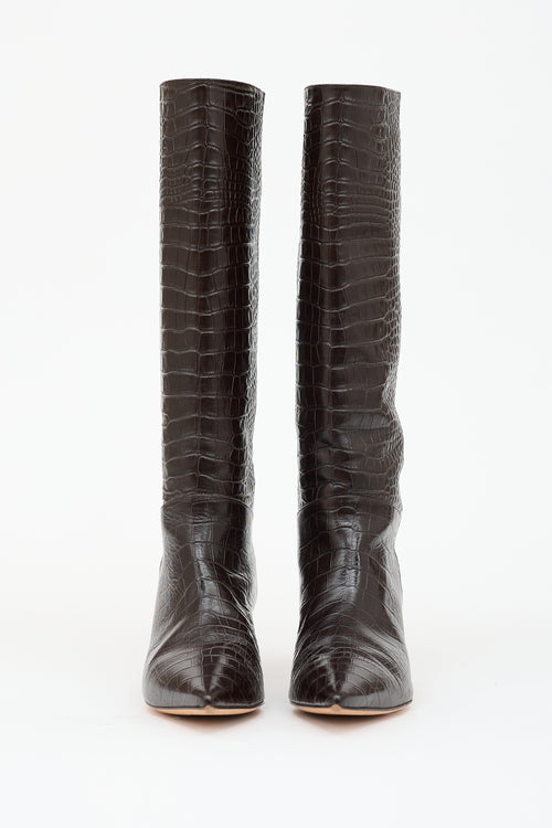 Joseph Embossed Leather Boot