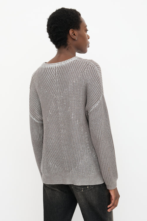 Joseph Foiled Knit Sweater