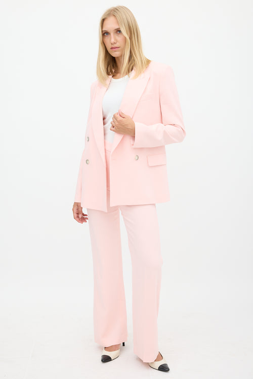 Joseph Pink Double Breasted Two Piece Suit