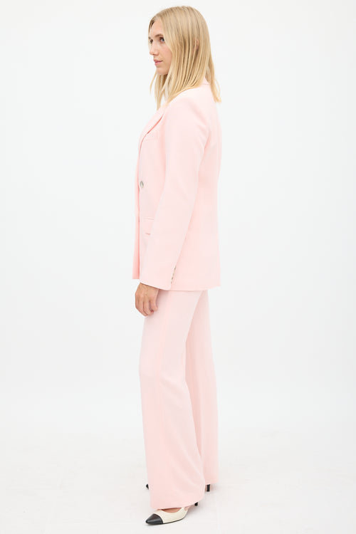 Joseph Pink Double Breasted Two Piece Suit