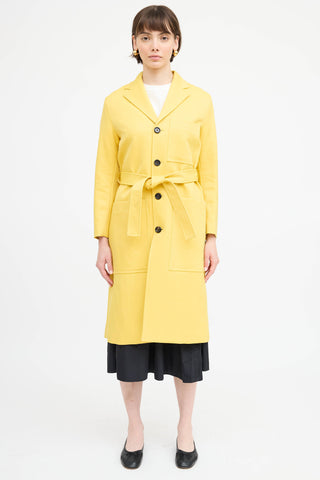 Joseph Belted Button Up Coat