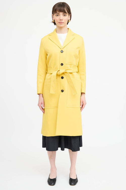 Joseph Belted Button Up Coat