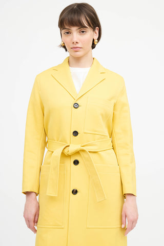 Joseph Belted Button Up Coat