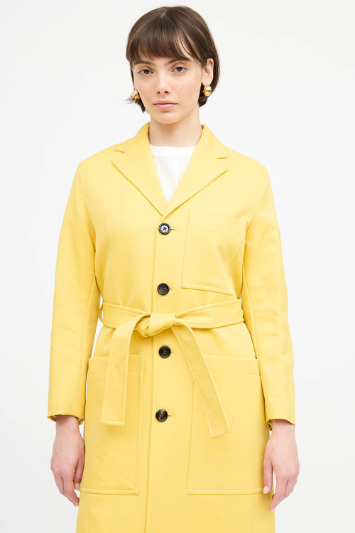 Joseph Belted Button Up Coat