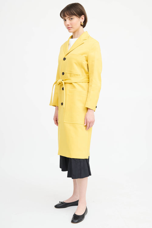 Joseph Belted Button Up Coat