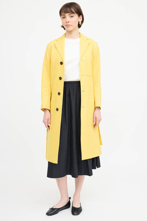 Joseph Belted Button Up Coat
