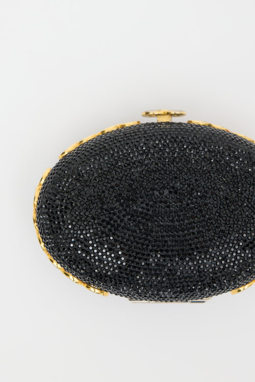 Judith Leiber Embellished Minaudière Clutch Bag