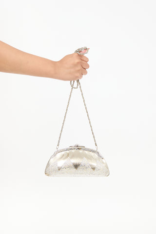 Judith Leiber Swarovski Crystal Embellished Clutch