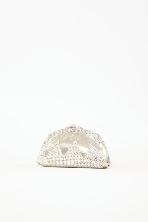 Judith Leiber Swarovski Crystal Embellished Clutch