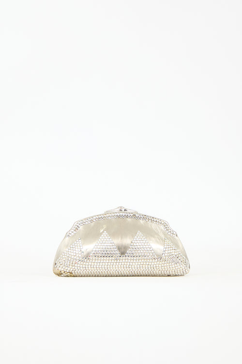 Judith Leiber Swarovski Crystal Embellished Clutch