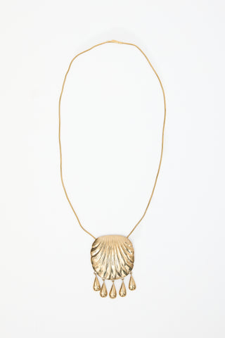 Juju Vera Gold Plated Petra Shell Necklace