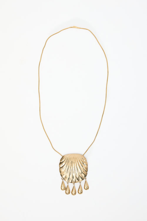 Juju Vera Gold Plated Petra Shell Necklace