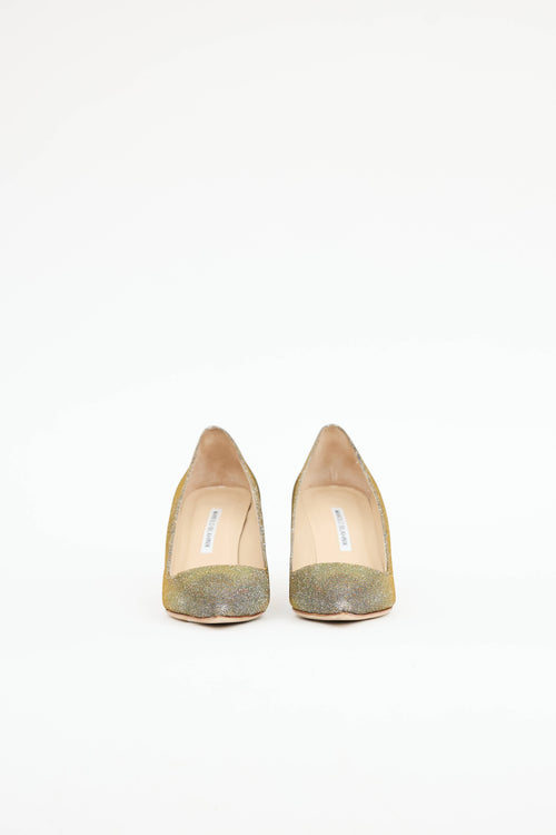 Manolo Blahnik Glitter BB 70 Pump